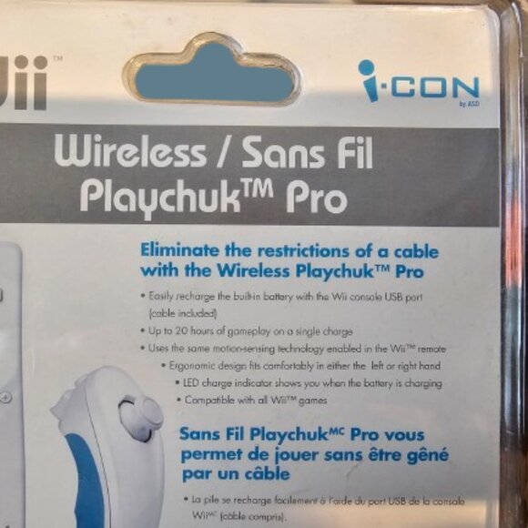 WII 2.4GHZ WIRELESS/NUNCHUK WIRELESS/SAN FIL PLAYCHUK TM PRO - Picture 6 of 6